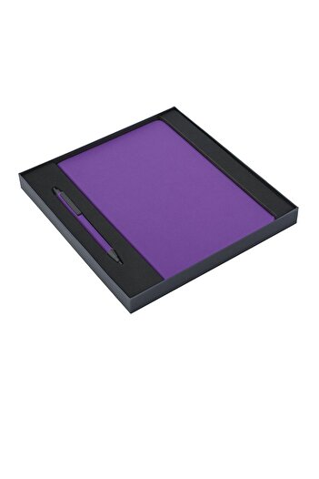 Halk Kitabevi Boxed Soft Leather Notebook and Rollerball Pen