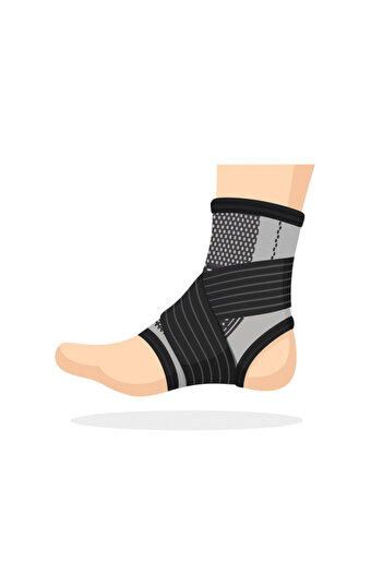 celhome elastic bandage for foot/ankle, adjustable, universal size, comfortable compression