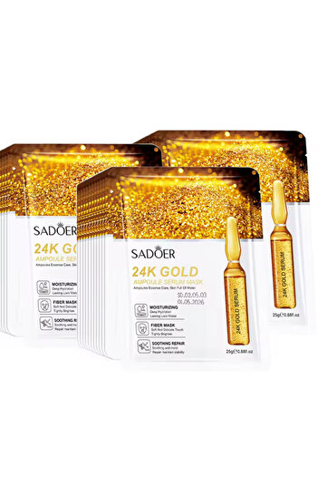 SADOER Sadar Anti-Aging Hydrating Mask Vitamin C Skin Whitening & Moisturizing Facial Mask, (5 Pcs Pack)