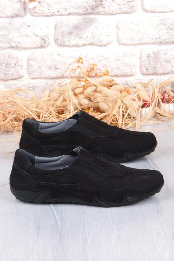 Mehmet Mete 42326 Nubuck Comfort Comfortable Flexible Genuine Leather Men's Shoes