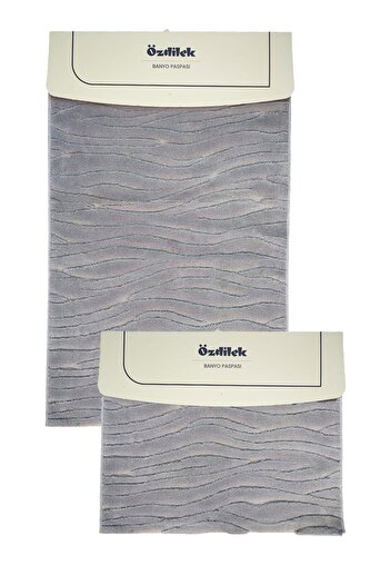 Özdilek Cotton Toilet Set - Gray