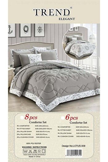 Lotus -009 Trend Single Quilt 4 Pieces Micro
