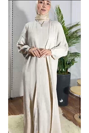 AXXAN Knitwear Long Vest Suit Zero Sleeve Long Cardigan 2-Piece Suit Is Sleeveless