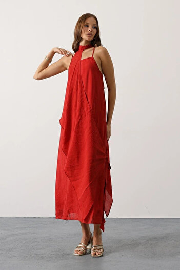 Silerra Aveline Bohemian Dress - Red