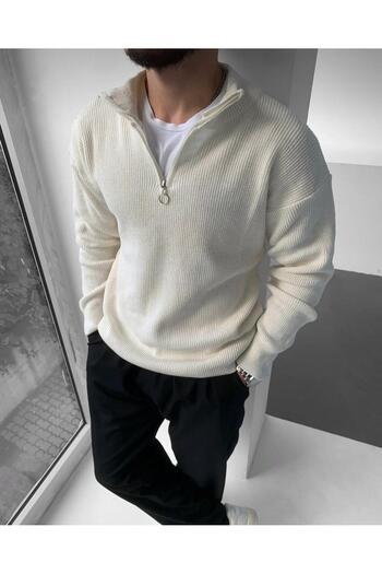 Butik Men's Sweater Half Zipper Detailed Knitwear