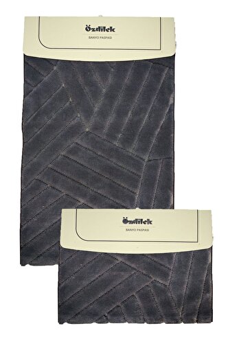 Özdilek Cotton Toilet Set - Anthracite
