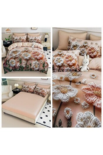 JOJO Premium fine cotton bed linen WITH ELASTIC – 5D range – 6 pieces 5DJE29