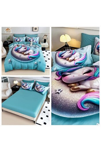 JOJO Premium fine cotton bed linen WITH ELASTIC – 5D range – 6 pieces 5DJE22