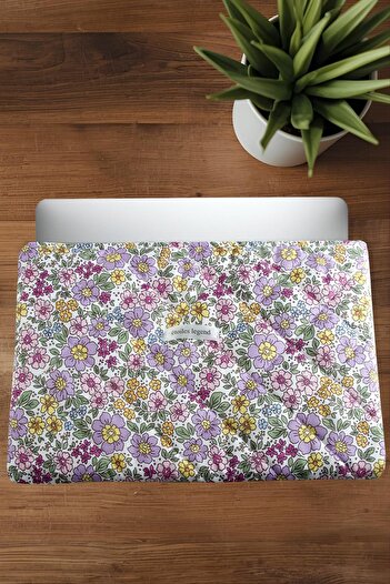 Bijuteri Net Flower Patterned Labtop Computer Bag 15*16 Inch