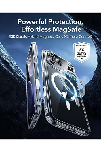 Mobimax ESR for iPhone 17 Pro Max Case, Camera Control Cover, MagSafe Compatible, Clear