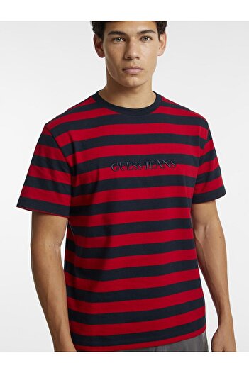 Guess Striped Logo T-Shirt