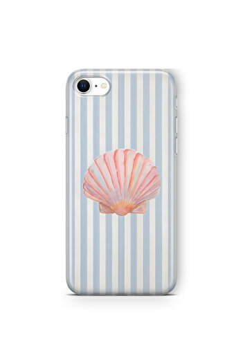 FLAMENKO iPhone Se 2020 / 2022 Sea Shell Pattern Transparent Phone Case
