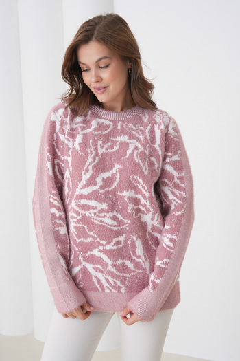 mermaya Woman, Shiny, Bearded, Soft, Knit Sweater