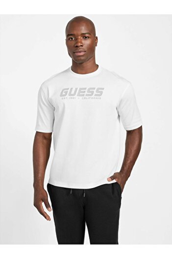 Guess T-Shirt with Patterned Logo