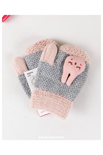 PIECE SIGNATURE 100% Acrylic Baby Gloves with Accessories (1-3 Years Old)