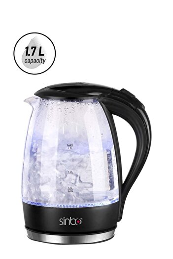 Sinbo Electric Kettle with Top Indicator 1.7 L 2200 W SK-7338B Transparent/Black