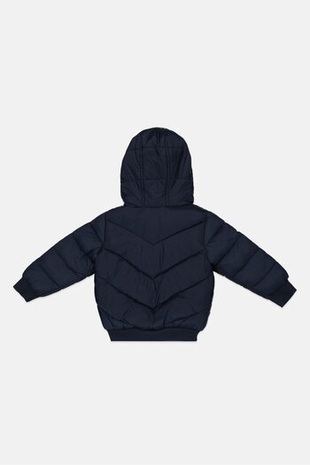TAPE A L'OEIL Toddler Boy Quilted Puffer Jacket, Navy