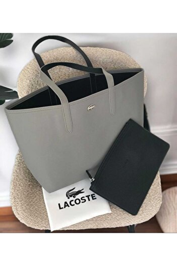 style iconic Women’s Reversible Tote Bag with Matching Pouch – Spacious Everyday Shoulder Bag