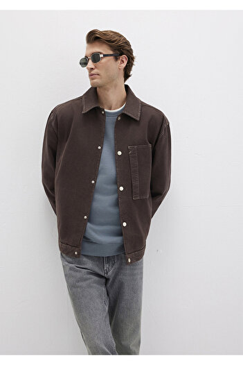 Mavi Pocket Detailed Brown Shirt Oversize / Wide Cut 0211779-70219