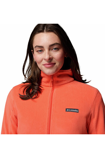 Columbia Women's Brand Logo Full Zippered Orange Fleece Suitable for Winter Use 1938041864 864