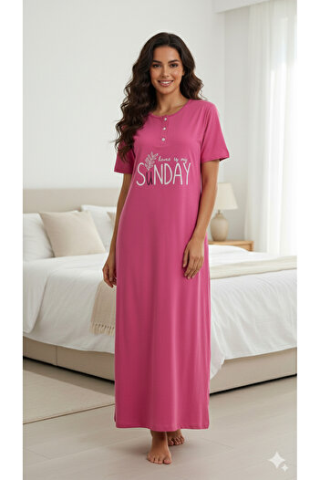 TIPTOPKSA Sunday Plain Cotton Maxi Shirt