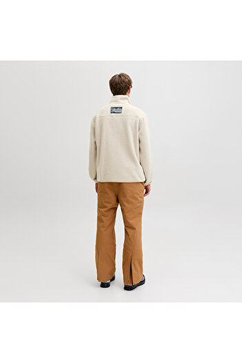 Jack & Jones Alpes Men's Cream Fleece Jacket (12284827-Slg)