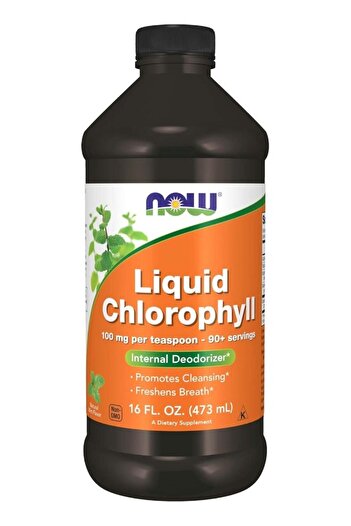 Now Foods Liquid Chlorophyll, Mint, 16 fl oz (Packaging May Vary)