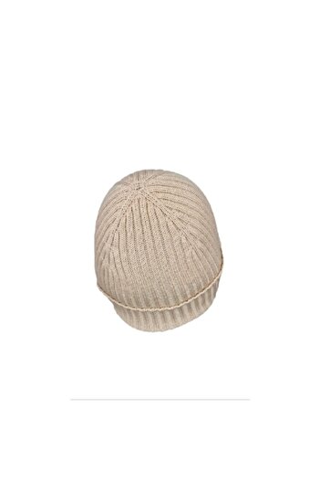 OEM Seamless children's hat, 100% merino wool, beige
