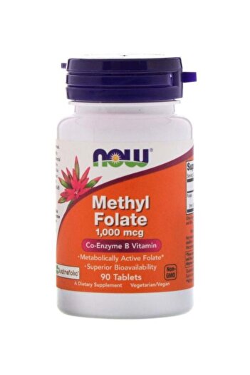 Now Foods Methyl Folate Dietary Supplement 1000 mcg - 90 Tablets