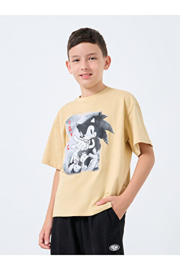 Styli Teen Hedgehog Sonic Print T-Shirt