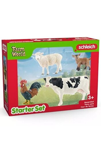 SCHLEICH Farm World Farm Animal Figurine Set, Plastic, Multicolor