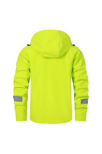 Evil wolf Men's Waterproof Jacket with Hood and Pockets for Outdoor Activities XXL