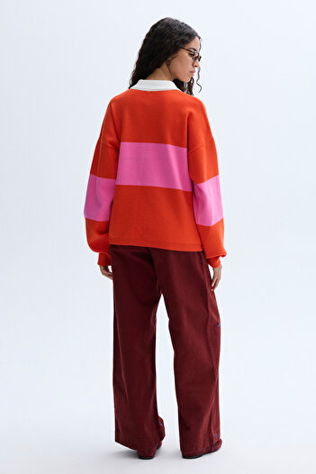 Mudo NAKIŞLI WIDE LEG PANTOLON