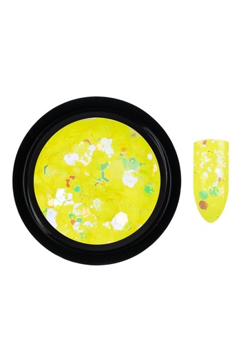 LUXORISE Neon Fluorescent Nail Glitter, Lime