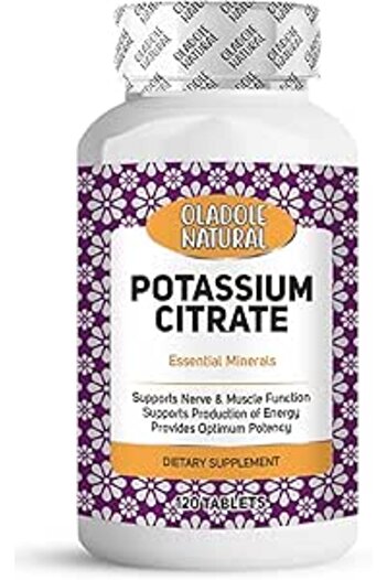 Oladole Natural Potassium Citrate 99 mg Supplement - 120 Tablets