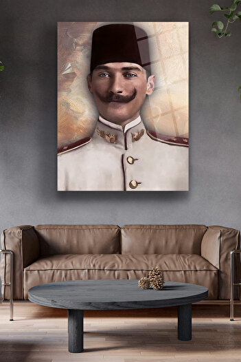 glassartdesign Ataturk Glass Painting-10 Ataturk Painting Homeland Painting
