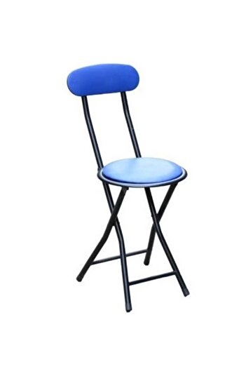 Generic Foldable Chair with Rexin and Cushion | Camping/Travel/Masjid Chair