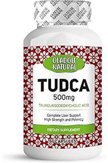 Oladole Natural TUDCA Tauroursodeoxycholic Acid 500mg - 60 Capsules