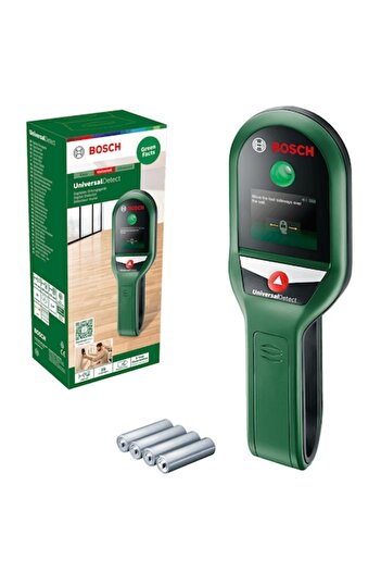 Bosch UniversalDetect digital detector, automatic calibration, detection depth 25-100 mm, includes 4