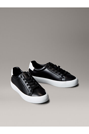 Calvin Klein Smooth Leather Embossed Logo Sneakers