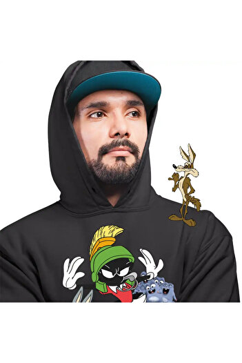 OEM Men's Hoodie Marvin the Martian Bugs Bunny Taz Lemmings