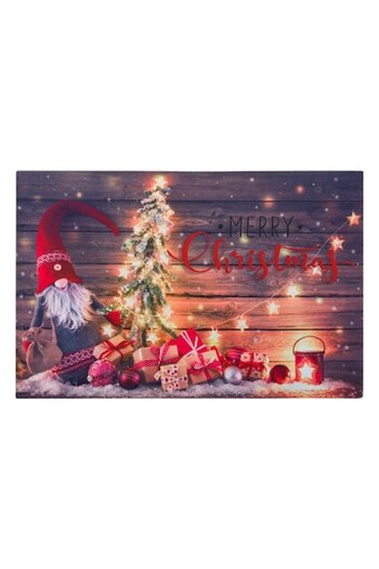 SHOPIENS Christmas Door Mat, Gnome Model, Multicolor, 60x40 cm