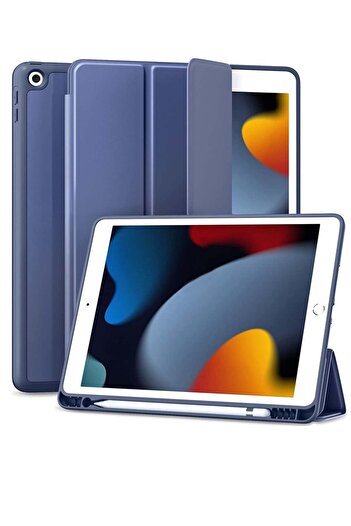 Generic SmartGrist Soft TPU Smart Folio Case with Apple Pencil Holder for iPad 9th/8th/7th Gen 10.2"
