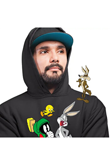 OEM Men's Hoodie Marvin Bugs Bunny Tweety Warner Bros