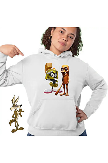 OEM Women's Hoodie Marvin the Martian Tung Sahur Italian Brain red