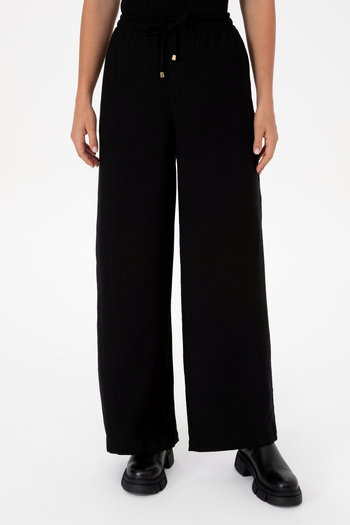 U.S. Polo Assn. Women's Black Canvas Pants 50309340-Vr046