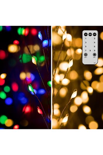 SHOPIENS Christmas Light String, 400 LED, 11 Programs, Controller Included, 8m, Warm White & Multicolor