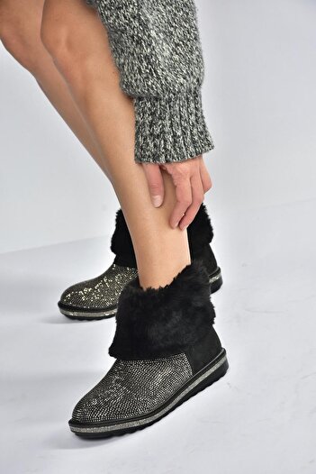 Fox Shoes V250014702 Platinum Suede Feather Women's Boots