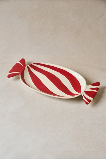 Karaca New Year Yılbaşı Candy Twist Kayık Tabak 41 cm