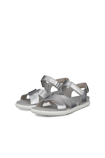 Ecco Damara Sandal Pure Silver Foil